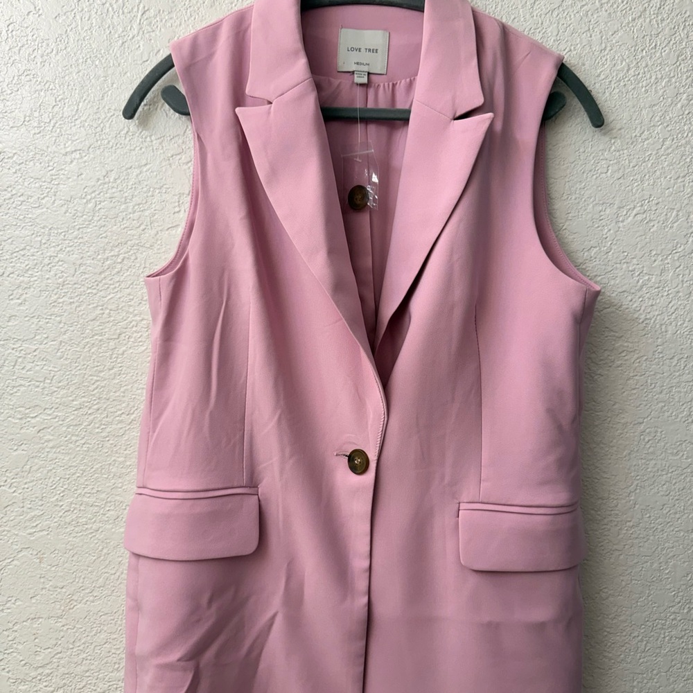 Love Tree Pink Sleeveless Women's mini dress